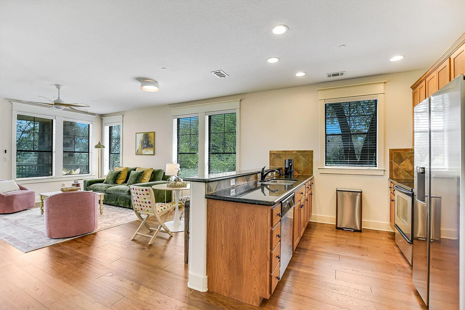 Open-concept main space